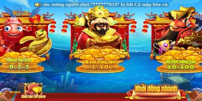Những cấp độ săn cá đáp ứng mọi nhu cầu của người chơi