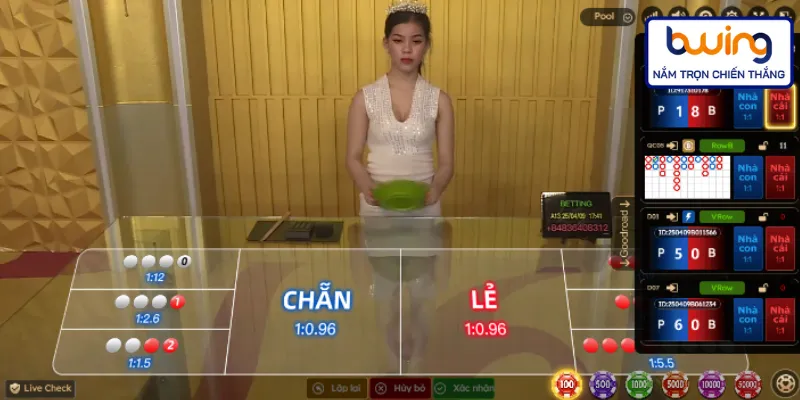 Gấp thếp trong xóc đĩa BWING