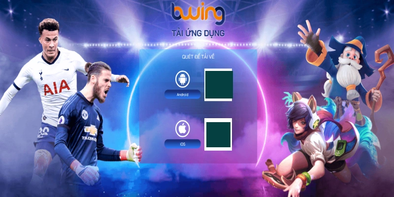Chọn link tương thích với thiết bị khi tải app BWING